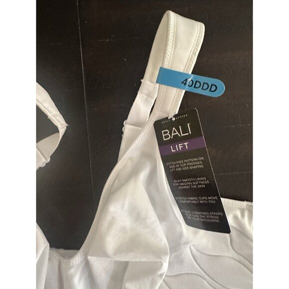 NEW Bali 40ddd Live It Up Underwire Bra White - Picture 5 of 5